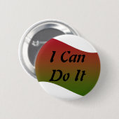 Ik kan het Buttonnen Ronde Button 5,7 Cm (Voorkant /achterkant)