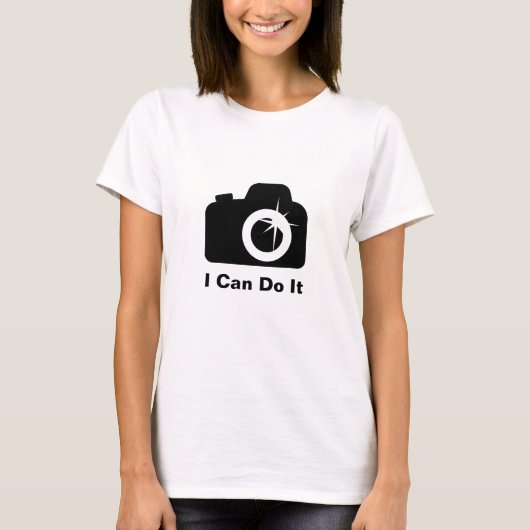 Ik kan het camera doen t-shirt (Voorkant)