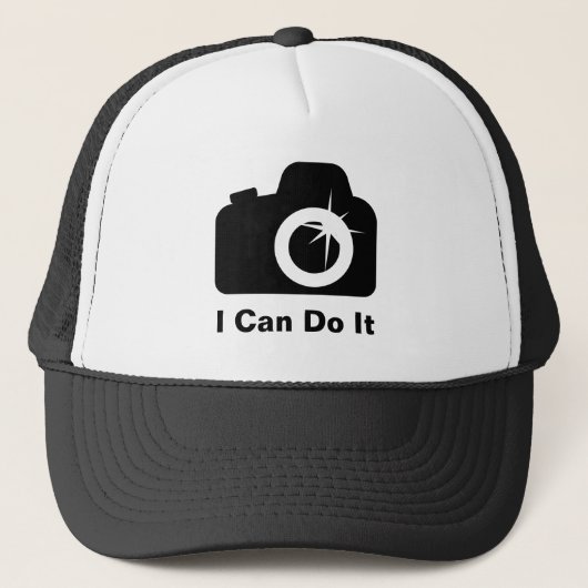 Ik kan het camera doen trucker pet (Voorkant)