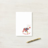 Ik kan het doen en Baby elefante notities Post-it® Notes (Op bureau)