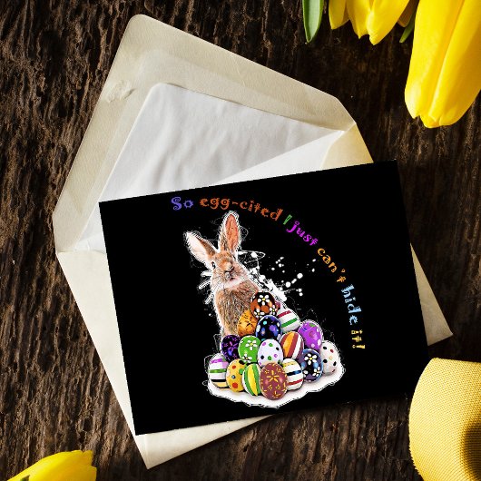 Ik kan het dus niet verbergen. briefkaart