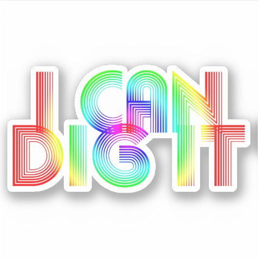 Ik Kan Het Graven Sticker (Voorkant)