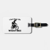Ik kan het leven niet Beren zonder fietsen Bagagelabel (Voorkant horizontaal)