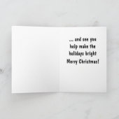 Ik kan het licht zien feestdagen kaart (Binnen)