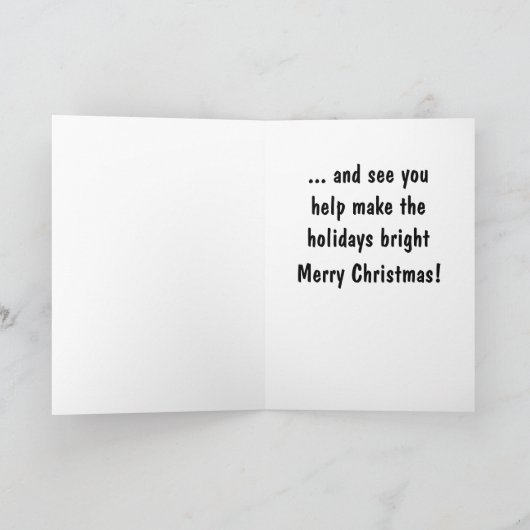 Ik kan het licht zien feestdagen kaart (Binnen)