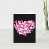 Ik kan het met een gebroken hart kaart (Voorkant)