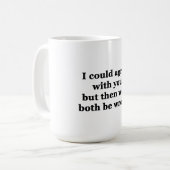 Ik kan het met u eens zijn koffiemok (Voorkant links)