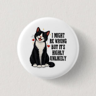 Ik kan het mis hebben, maar het is hoogst onwaarsc ronde button 3,2 cm
