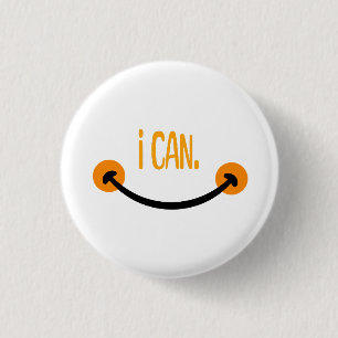Ik kan het, Motivatie citaat Ronde Button 3,2 Cm