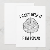 Ik kan het niet helpen als ik populair ben bedankkaart (Voorkant / Achterkant)