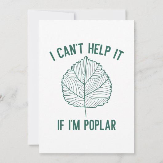 Ik kan het niet helpen als ik populair ben bedankkaart (Voorkant)