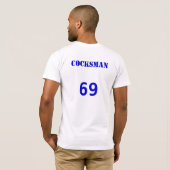 Ik kan het niet helpen dat ik een COCKSMAN ben! T-shirt (Achterkant volledig)