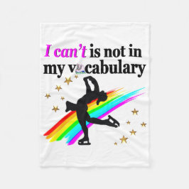 IK KAN HET NIET. HET STAAT NIET IN MIJN WOORDENSCH FLEECE DEKEN