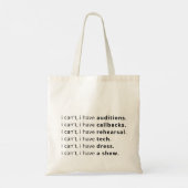 Ik kan het niet, ik heb... canvas tas (Achterkant)