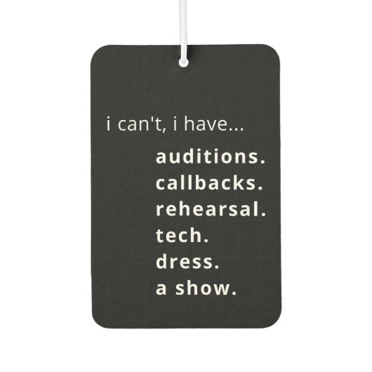 Ik kan het niet, ik heb... luchtverfrisser (Voorkant)