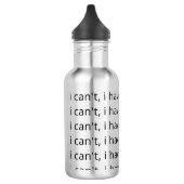 Ik kan het niet, ik heb... waterfles (Links)