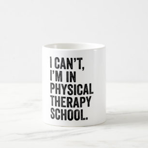 Ik kan het niet, ik zit op de fysiotherapieschool koffiemok