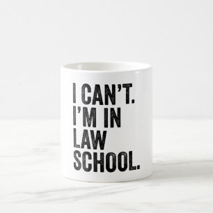 Ik kan het niet, ik zit op de rechtenfaculteit koffiemok