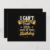 Ik kan het niet kalm houden, het is mijn 11e verja briefkaart (Voorkant / Achterkant)