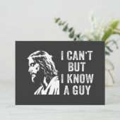 Ik Kan Het Niet, Maar Ik Ken Een Kerel Christelijk Kaart (Staand voorkant)