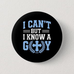 Ik Kan Het Niet Maar Ik Ken Een Kerel God Kerk Chr Ronde Button 5,7 Cm