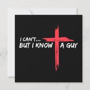 Ik kan het niet, maar ik ken een man Jezus kruis g Kaart