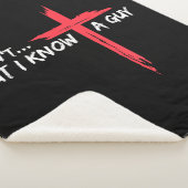 Ik kan het niet, maar ik ken een man Jezus kruis g Sherpa Deken (3/4)