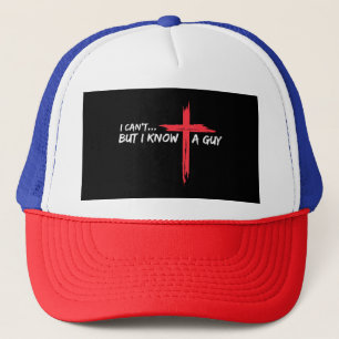 Ik kan het niet, maar ik ken een man Jezus kruis g Trucker Pet