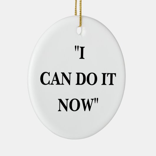 IK KAN HET NU DOEN KERAMISCH ORNAMENT (Rechts)