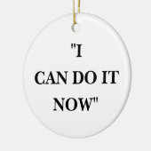 IK KAN HET NU DOEN KERAMISCH ORNAMENT (Links)