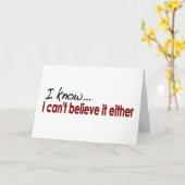 Ik kan het ook niet geloven kaart (Gele Bloem)