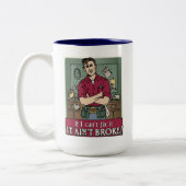 Ik kan het oplossen tweekleurige koffiemok (Links)