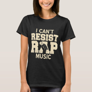 Ik kan het RAP Music Retro Cool Rap Cadeau niet we T-shirt