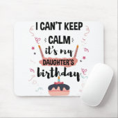 Ik kan het Shirt van mijn aughters 's ochtends hou Muismat (Met muis)