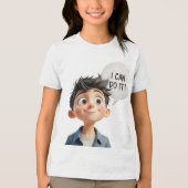 ik kan het! Tri-Blend shirt (Voorkant)