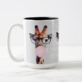 Ik kan het uitleggen aan Giraffe Bgloed Tweekleurige Koffiemok (Links)