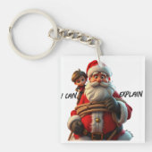 Ik kan het uitleggen, Cartoon Sinterklaas en klein Sleutelhanger (Voorkant)