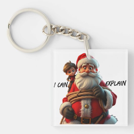 Ik kan het uitleggen, Cartoon Sinterklaas en klein Sleutelhanger (Voorkant)