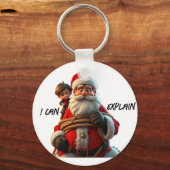 Ik kan het uitleggen, Cartoon Sinterklaas en klein Sleutelhanger (Achterkant)
