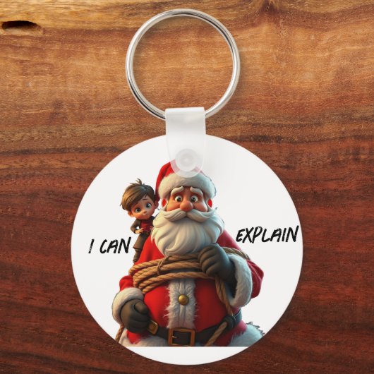 Ik kan het uitleggen, Cartoon Sinterklaas en klein Sleutelhanger (Achterkant)