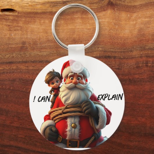 Ik kan het uitleggen, Cartoon Sinterklaas en klein Sleutelhanger (Voorkant)