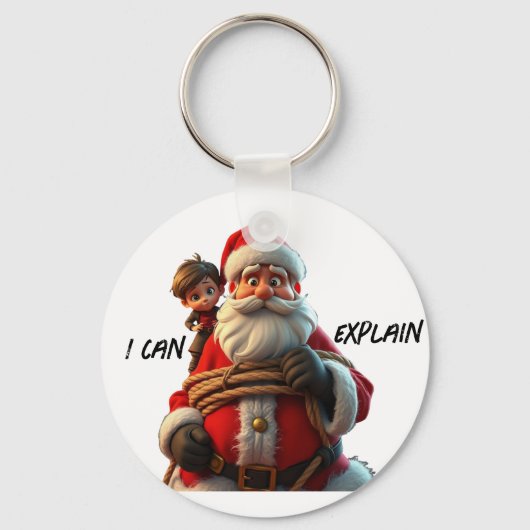Ik kan het uitleggen, Cartoon Sinterklaas en klein Sleutelhanger (Achterkant)