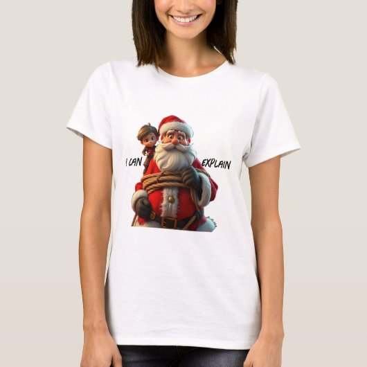 Ik kan het uitleggen, Cartoon Sinterklaas en klein T-shirt (Voorkant)