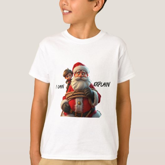 Ik kan het uitleggen, Cartoon Sinterklaas en klein T-shirt (Voorkant)