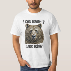 Ik kan het vandaag nauwelijks aan   Sarcastische b T-shirt