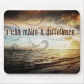 "Ik kan het verschil maken" Motivatie Affirmatie Muismat (Voorkant)