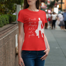 Ik kan het winkelen opgeven, maar... T-shirt afdru