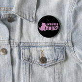 Ik kan Hugz hebben Ronde Button 5,7 Cm (In situ)