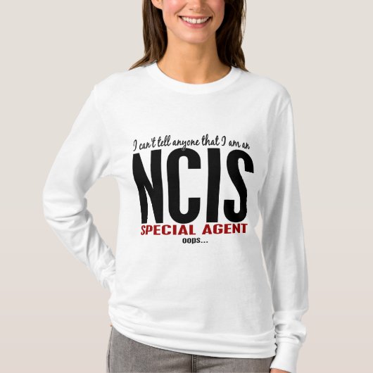Ik kan iedereen vertellen NCIS-agent T-shirt (Voorkant)