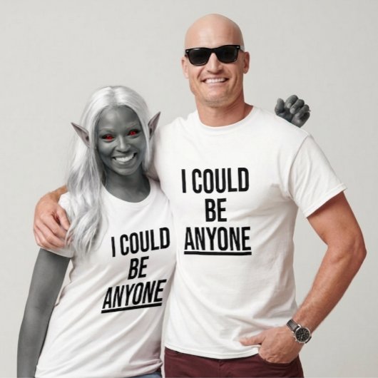 Ik kan iedereen zijn (Ontwerp 1) T-shirt